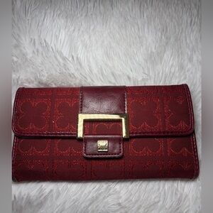 Liz Claiborne Red Clutch Wallet